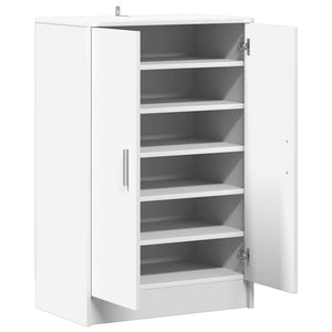 Παπουτσοθήκη Λευκή 60 x 35 x 92 εκ. από Επεξ. Ξύλο - Pakobazaar