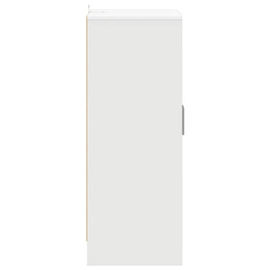 Παπουτσοθήκη Λευκή 60 x 35 x 92 εκ. από Επεξ. Ξύλο - Pakobazaar