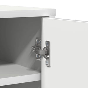 Παπουτσοθήκη Λευκή 60 x 35 x 92 εκ. από Επεξ. Ξύλο - Pakobazaar