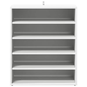 Παπουτσοθήκη Λευκή 60 x 35 x 70 εκ. από Επεξ. Ξύλο