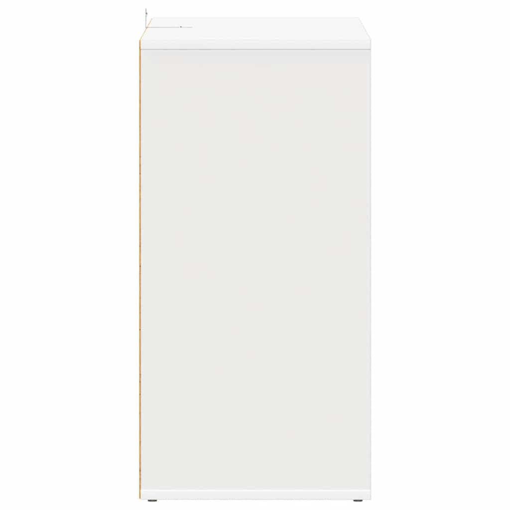 Παπουτσοθήκη Λευκή 60 x 35 x 70 εκ. από Επεξ. Ξύλο