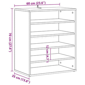 Παπουτσοθήκη Sonoma Δρυς 60 x 35 x 70 εκ. από Επεξ. Ξύλο
