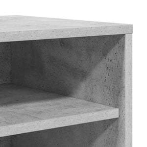 Παπουτσοθήκη Γκρι Σκυροδέματος 60 x 35 x 70 εκ. από Επεξ. Ξύλο