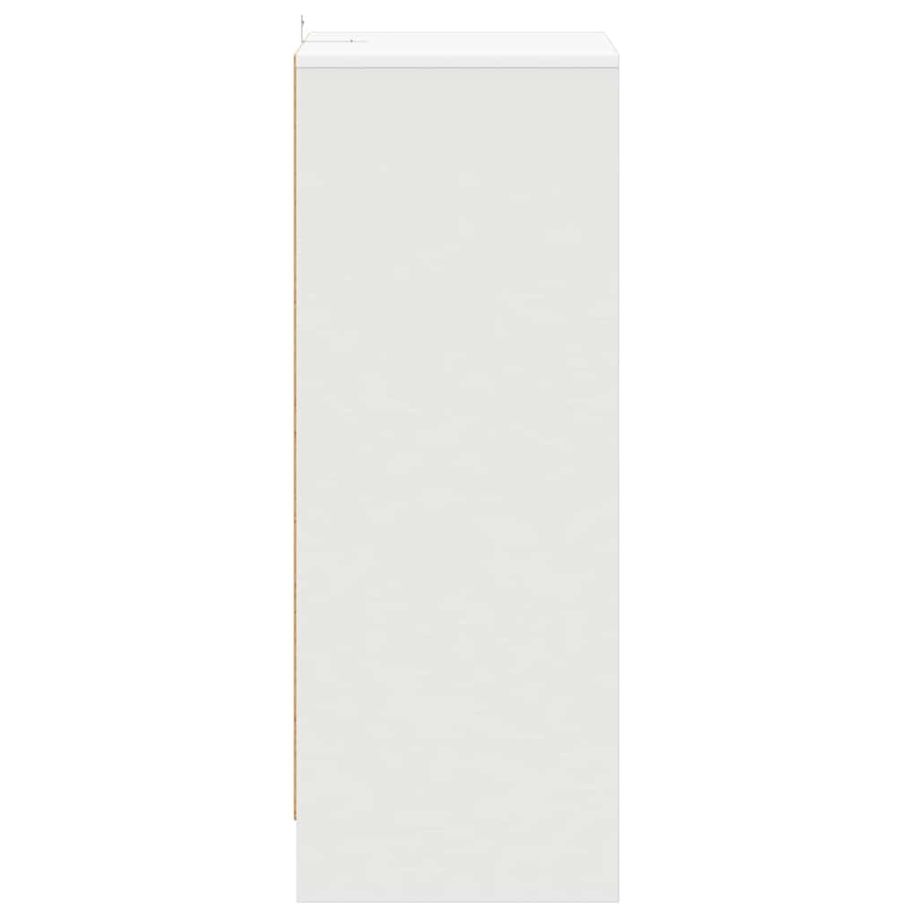 Παπουτσοθήκη Λευκή 60 x 35 x 92 εκ. από Επεξ. Ξύλο - Pakobazaar