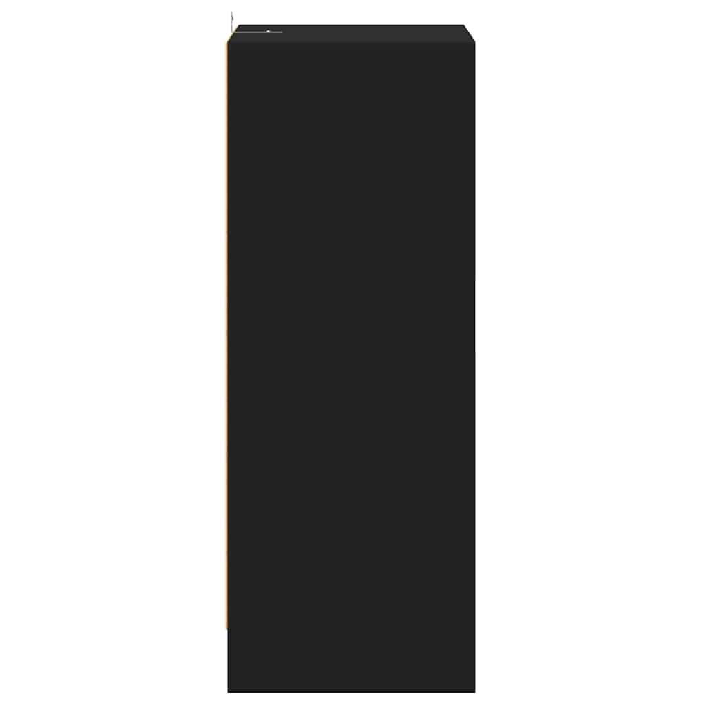 Παπουτσοθήκη Μαύρη 60 x 35 x 92 εκ. από Επεξ. Ξύλο - Pakobazaar