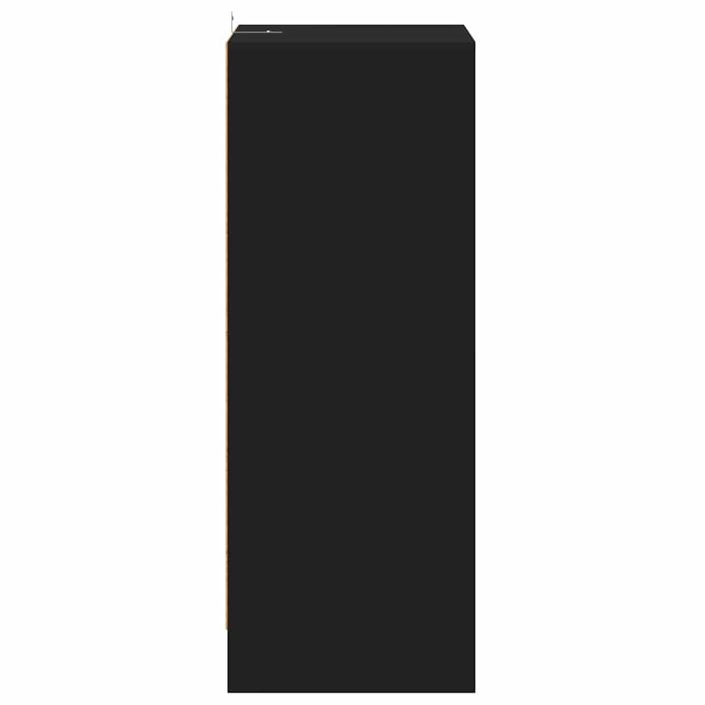 Παπουτσοθήκη Μαύρη 60 x 35 x 92 εκ. από Επεξ. Ξύλο - Pakobazaar