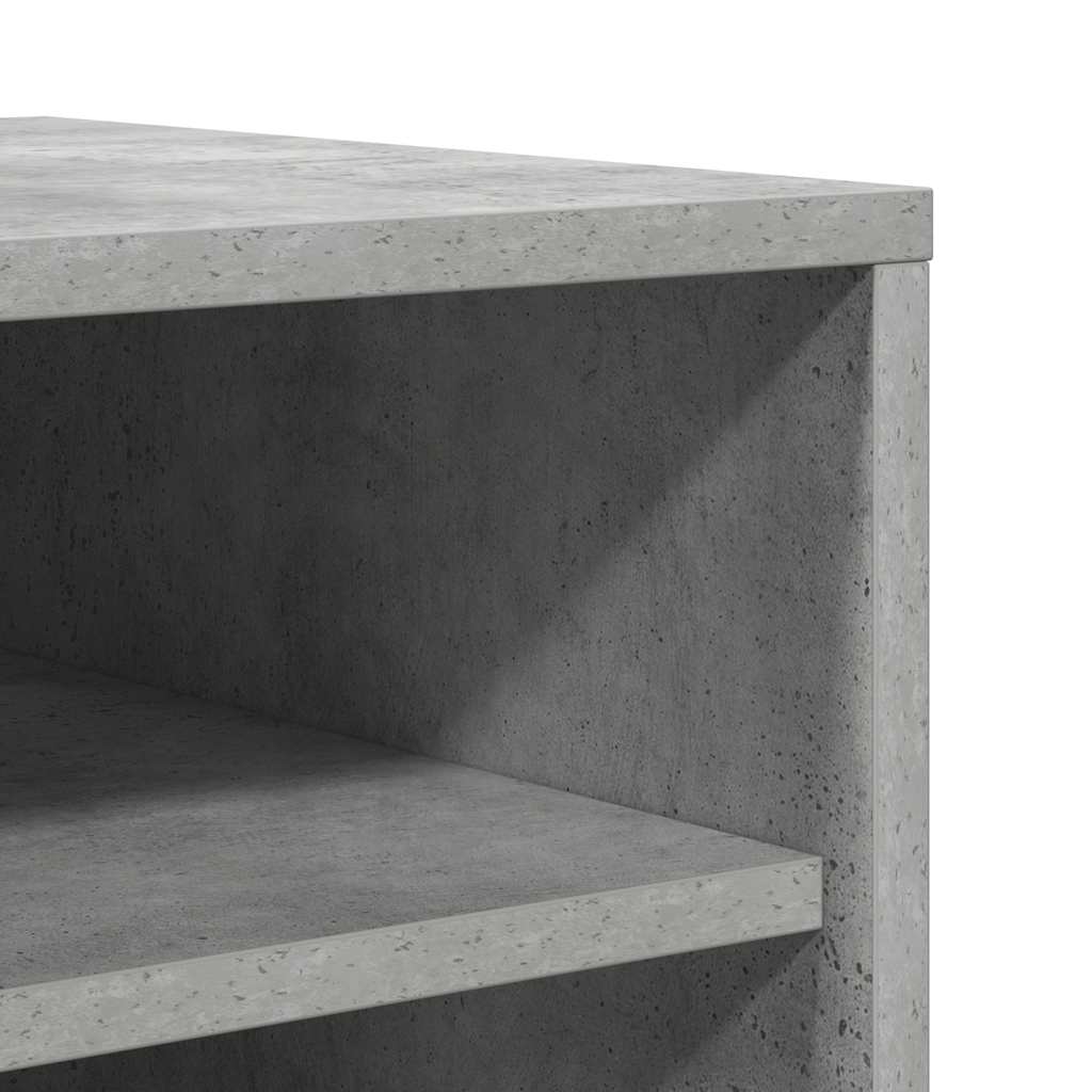 Παπουτσοθήκη Γκρι Σκυροδέματος 60 x 35 x 92 εκ. από Επεξ. Ξύλο - Pakobazaar