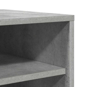 Παπουτσοθήκη Γκρι Σκυροδέματος 60 x 35 x 92 εκ. από Επεξ. Ξύλο - Pakobazaar