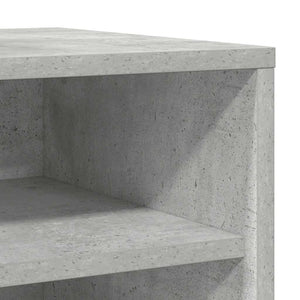 Παπουτσοθήκη Γκρι Σκυροδέματος 31,5x35x70 εκ. από Επεξ. Ξύλο