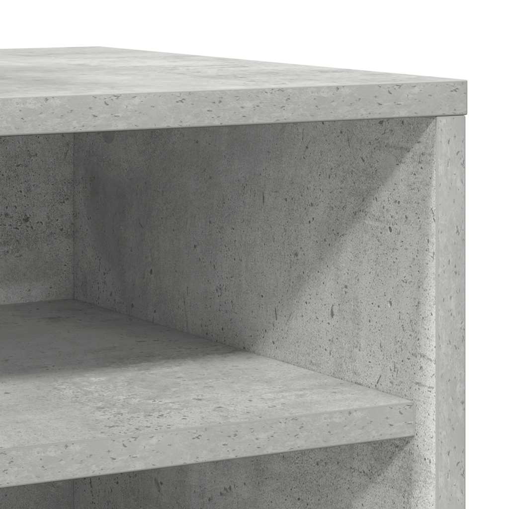 Παπουτσοθήκες 2 τεμ. Γκρι Σκυροδέματος 31,5x35x70εκ Επεξ. Ξύλο - Pakobazaar