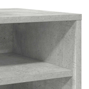 Παπουτσοθήκες 2 τεμ. Γκρι Σκυροδέματος 31,5x35x70εκ Επεξ. Ξύλο - Pakobazaar