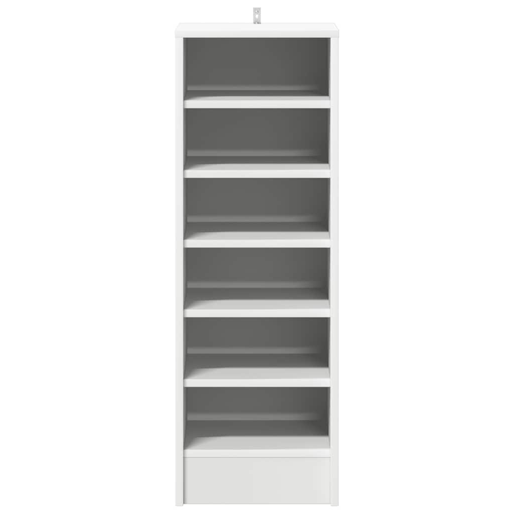 Παπουτσοθήκη Λευκή 31,5 x 35 x 90 εκ. από Επεξ. Ξύλο - Pakobazaar