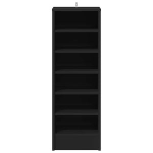 Παπουτσοθήκη Μαύρη 31,5 x 35 x 90 εκ. από Επεξ. Ξύλο