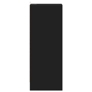 Παπουτσοθήκη Μαύρη 31,5 x 35 x 90 εκ. από Επεξ. Ξύλο
