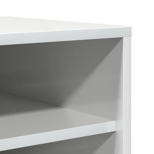 Παπουτσοθήκη Γυαλιστερό Γκρι 31,5 x 35 x 90 εκ. από Επεξ. Ξύλο
