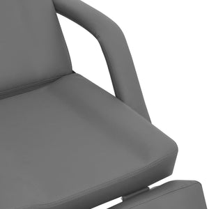 Καρέκλα Αισθητικής Γκρι 180 x 62 x 78 εκ. από Συνθετικό Δέρμα - Pakobazaar