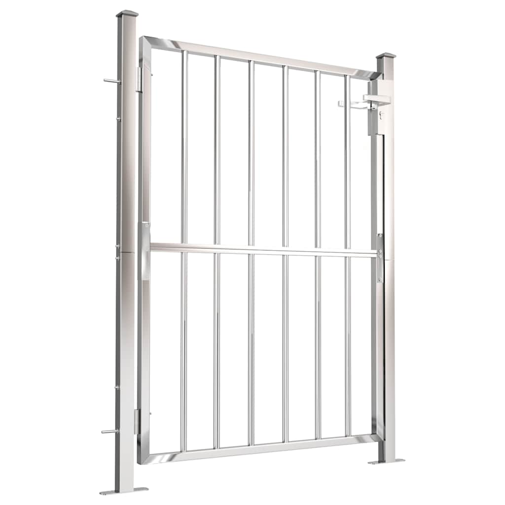 Πόρτα Κήπου 100x120 εκ. από Ανοξείδωτο Ατσάλι