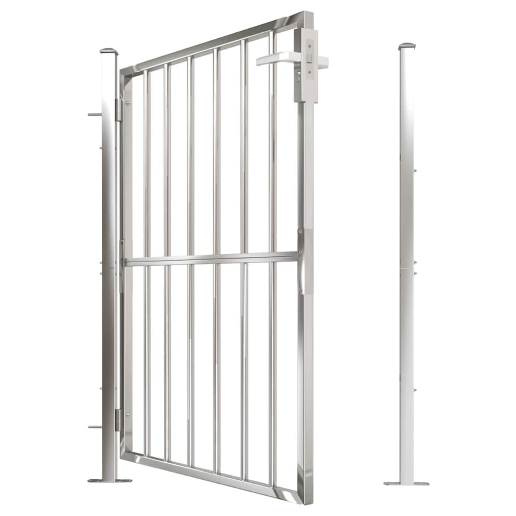 Πόρτα Κήπου 100x120 εκ. από Ανοξείδωτο Ατσάλι