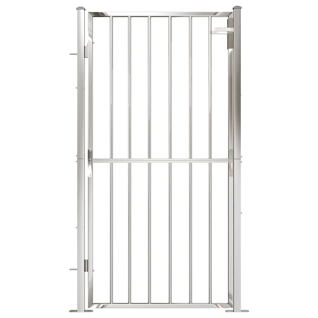 Πόρτα Κήπου 100x175 εκ. από Ανοξείδωτο Ατσάλι