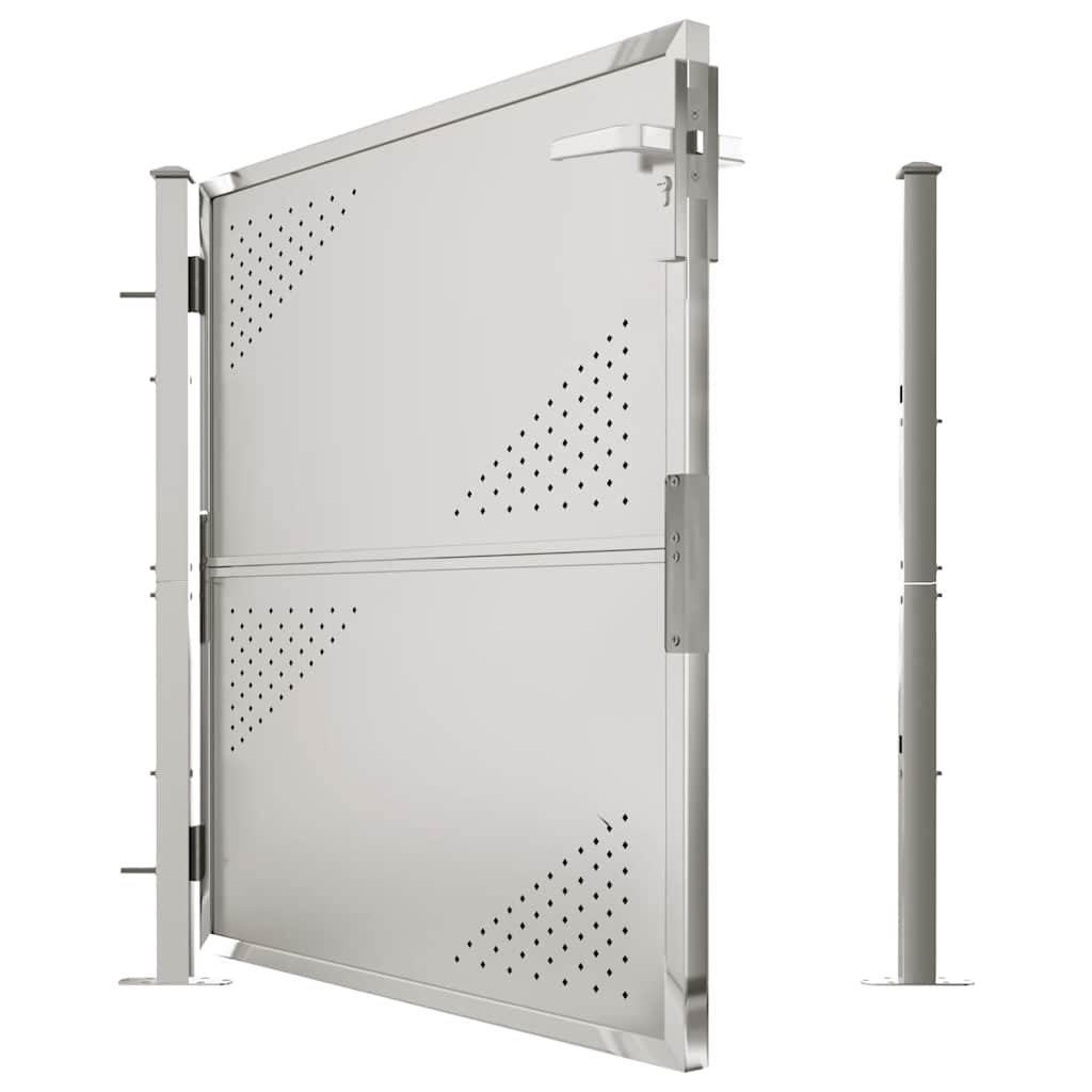 Πόρτα Κήπου 100x100 εκ. από Ανοξείδωτο Ατσάλι