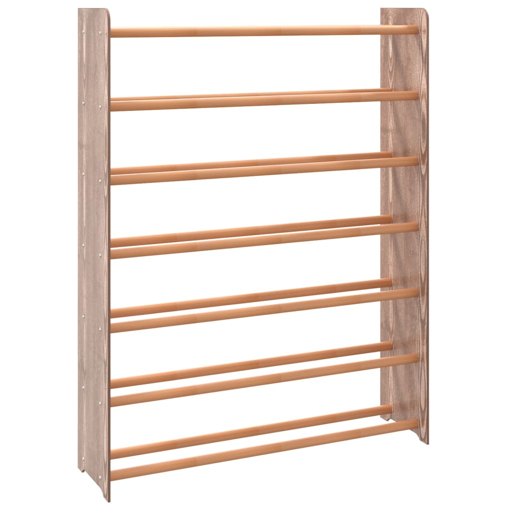 Παπουτσοθήκη Καφέ 90 x 24 x 117 εκ. από Επεξεργασμένο Ξύλο - Pakobazaar