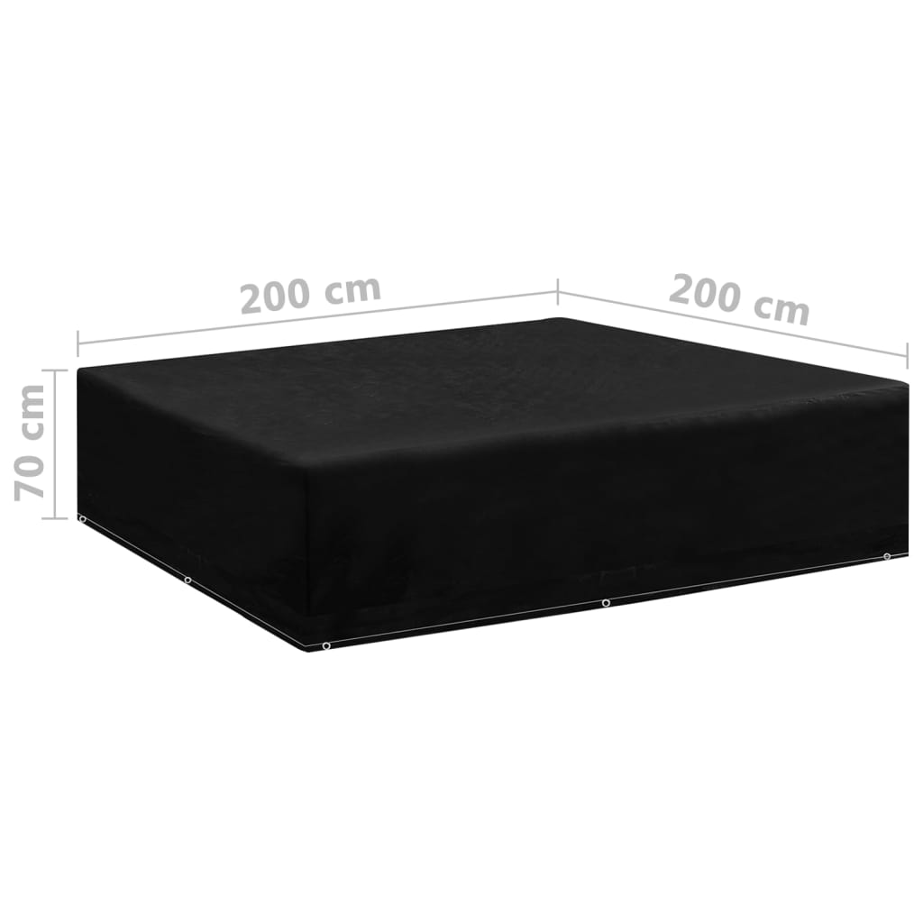 Καλύμματα Επίπλων Κήπου 2 τεμ. με 8 Κρίκους 200 x 200 x70 εκ. - PAKOBAZAAR
