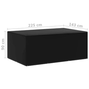 Καλύμματα Επίπλων Κήπου 2 τεμ. με 7 Κρίκους 225x143x90 εκ. - PAKOBAZAAR
