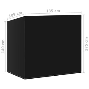 Καλύμματα Κούνιας Κήπου 2 τεμ. με 6 Κρίκους 135x105x175 εκ. - PAKOBAZAAR