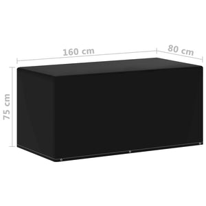 3082851  Garden Furniture Covers 2 pcs 6 Eyelets 160x80x75 cm (2x48650) - PAKOBAZAAR