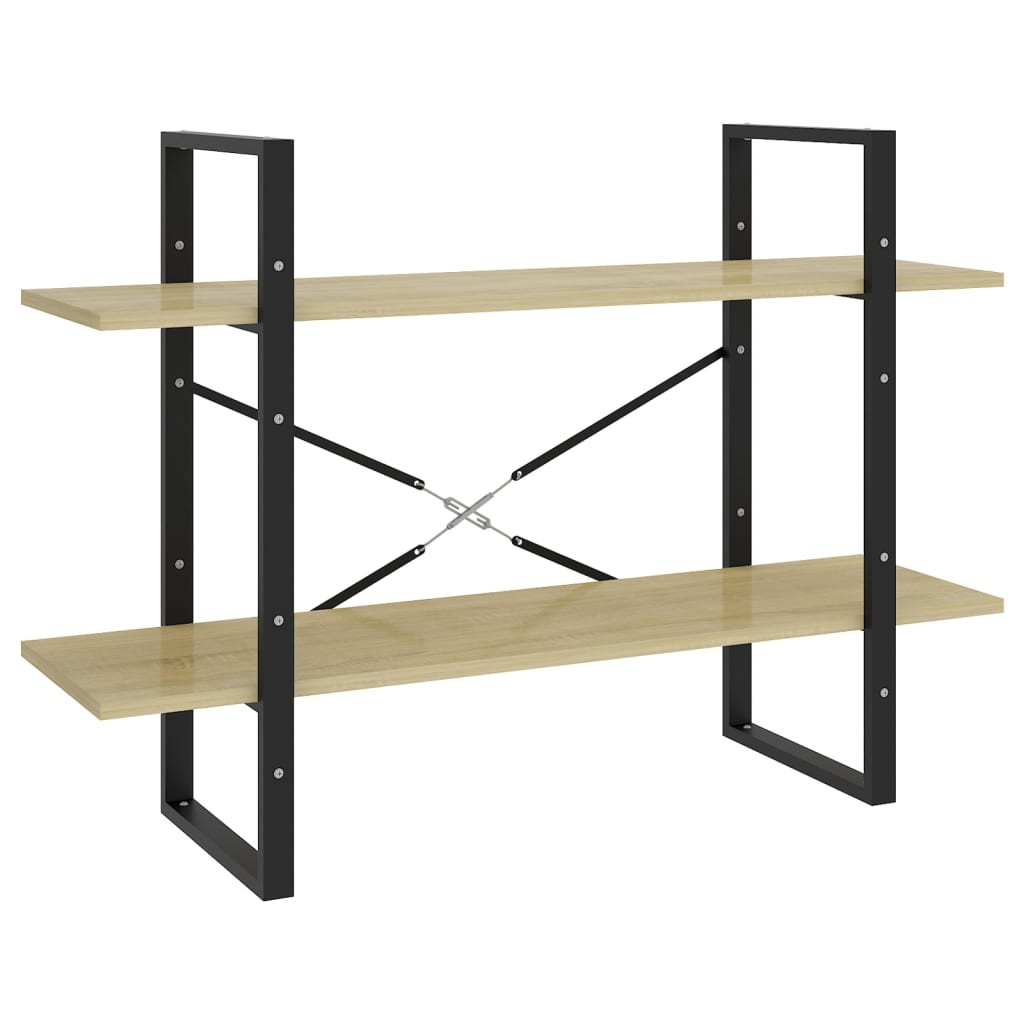 Βιβλιοθήκη με 5 Ράφια Sonoma Δρυς 100 x 30 x 175 εκ. Επεξ. Ξύλο - Pakobazaar