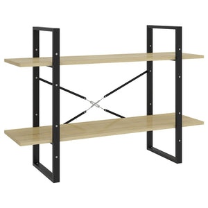 Βιβλιοθήκη με 5 Ράφια Sonoma Δρυς 100 x 30 x 175 εκ. Επεξ. Ξύλο - Pakobazaar