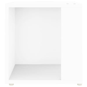 Τραπέζι Βοηθητικό Λευκό 33 x 33 x 34,5 εκ. από Επεξ. Ξύλο - Pakobazaar
