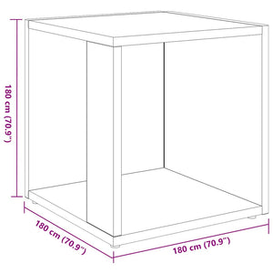 Τραπέζι Βοηθητικό Γκρι 33 x 33 x 34,5 εκ. από Μοριοσανίδα - Pakobazaar