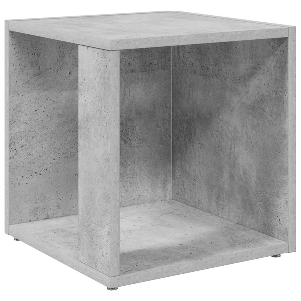 Τραπέζι Βοηθητικό Γκρι Σκυροδέματος 33x33x34,5 εκ. Επεξ. Ξύλο - Pakobazaar