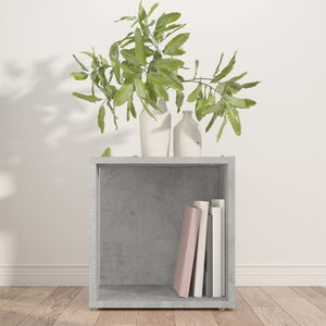 Τραπέζι Βοηθητικό Γκρι Σκυροδέματος 33x33x34,5 εκ. Επεξ. Ξύλο - Pakobazaar
