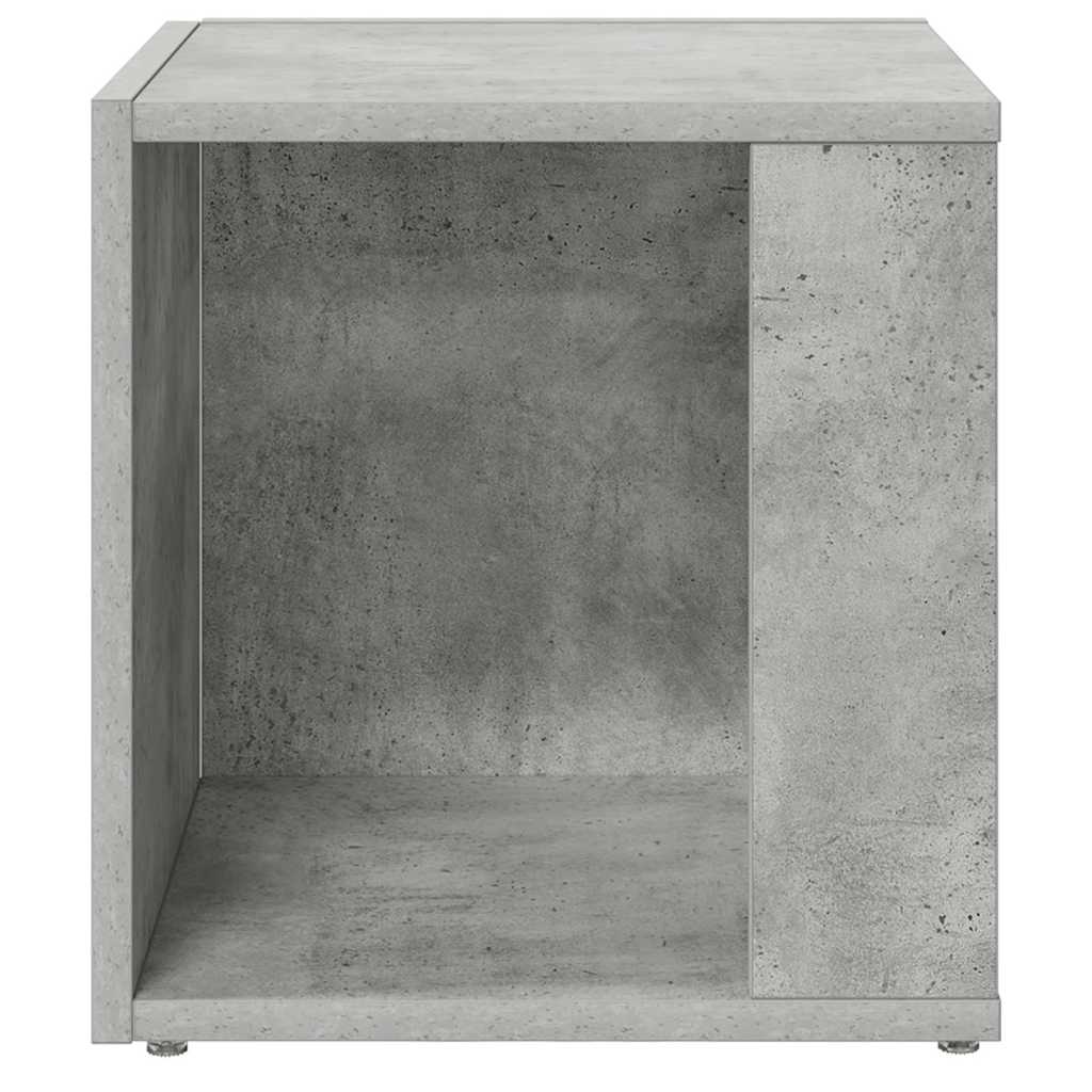 Τραπέζι Βοηθητικό Γκρι Σκυροδέματος 33x33x34,5 εκ. Επεξ. Ξύλο - Pakobazaar