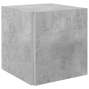 Τραπέζι Βοηθητικό Γκρι Σκυροδέματος 33x33x34,5 εκ. Επεξ. Ξύλο - Pakobazaar