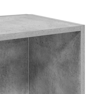 Τραπέζι Βοηθητικό Γκρι Σκυροδέματος 33x33x34,5 εκ. Επεξ. Ξύλο - Pakobazaar