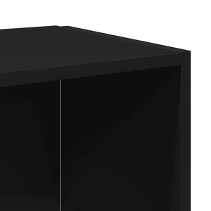 Ντουλάπι Γωνιακό Μαύρο 33 x 33 x 67 εκ. από Επεξ. Ξύλο