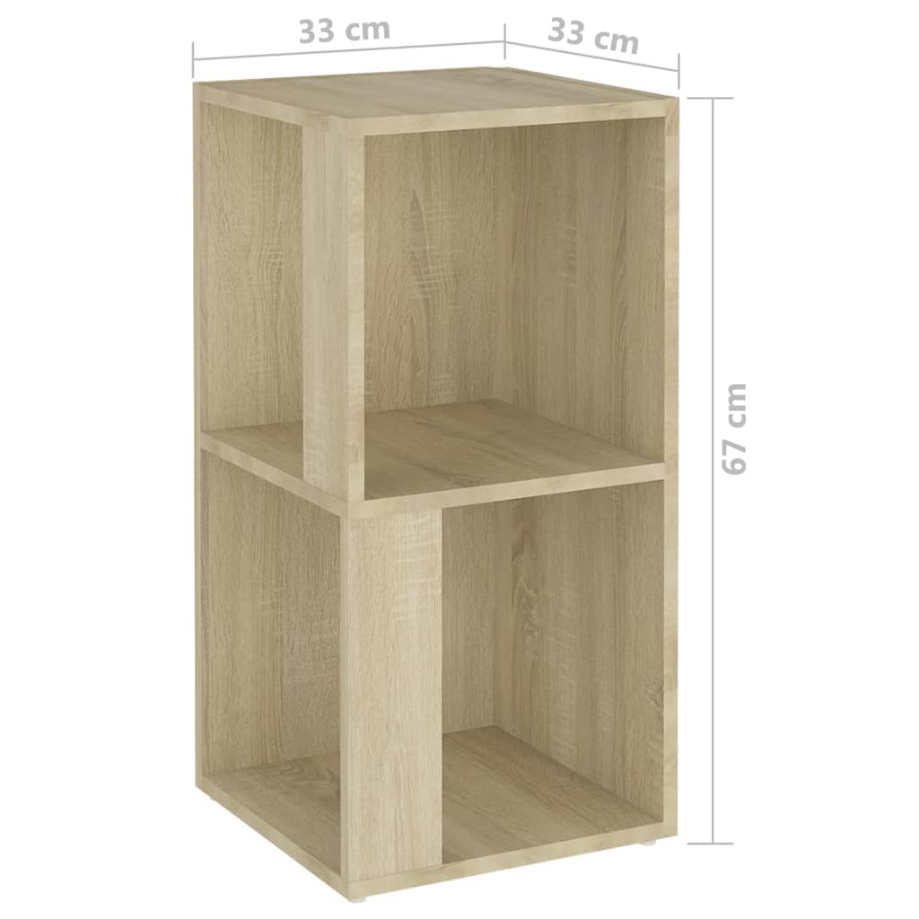 Ντουλάπι Γωνιακό Sonoma Δρυς 33 x 33 x 67 εκ. από Επεξ. Ξύλο - Pakobazaar