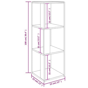Ντουλάπι Γωνία Λευκό 33 x 33 x 100 εκ. από Επεξ. Ξύλο - Pakobazaar