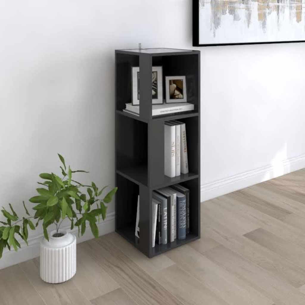 Ντουλάπι Γωνία Γκρι 33 x 33 x 100 εκ. από Μοριοσανίδα
