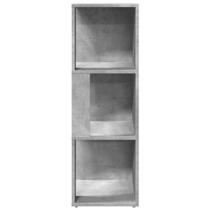 Ντουλάπι Γωνιακό Γκρι Σκυροδέματος 33x33x100εκ. από Επεξ. Ξύλο - Pakobazaar