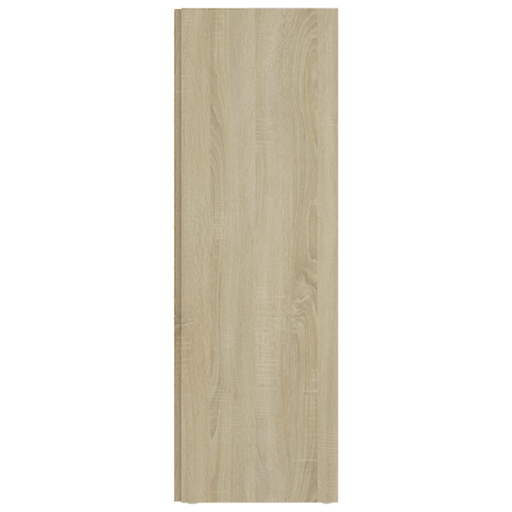 Ντουλάπι Γωνιακό Λευκό/Sonoma Δρυς 33x33x100 εκ. Μοριοσανίδα