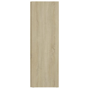 Ντουλάπι Γωνιακό Λευκό/Sonoma Δρυς 33x33x100 εκ. Μοριοσανίδα