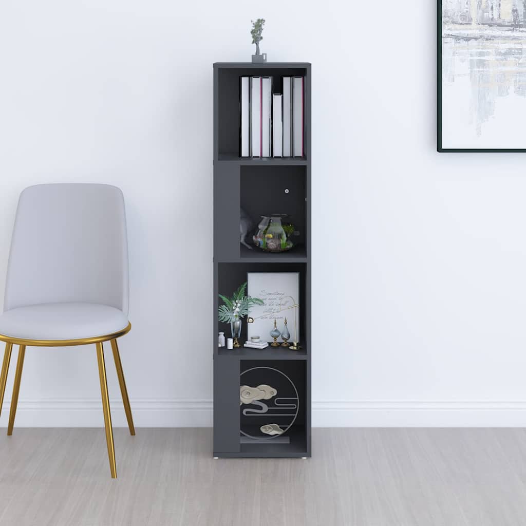 Ντουλάπι Γωνία Γκρι 33 x 33 x 132 εκ. από Μοριοσανίδα - Pakobazaar