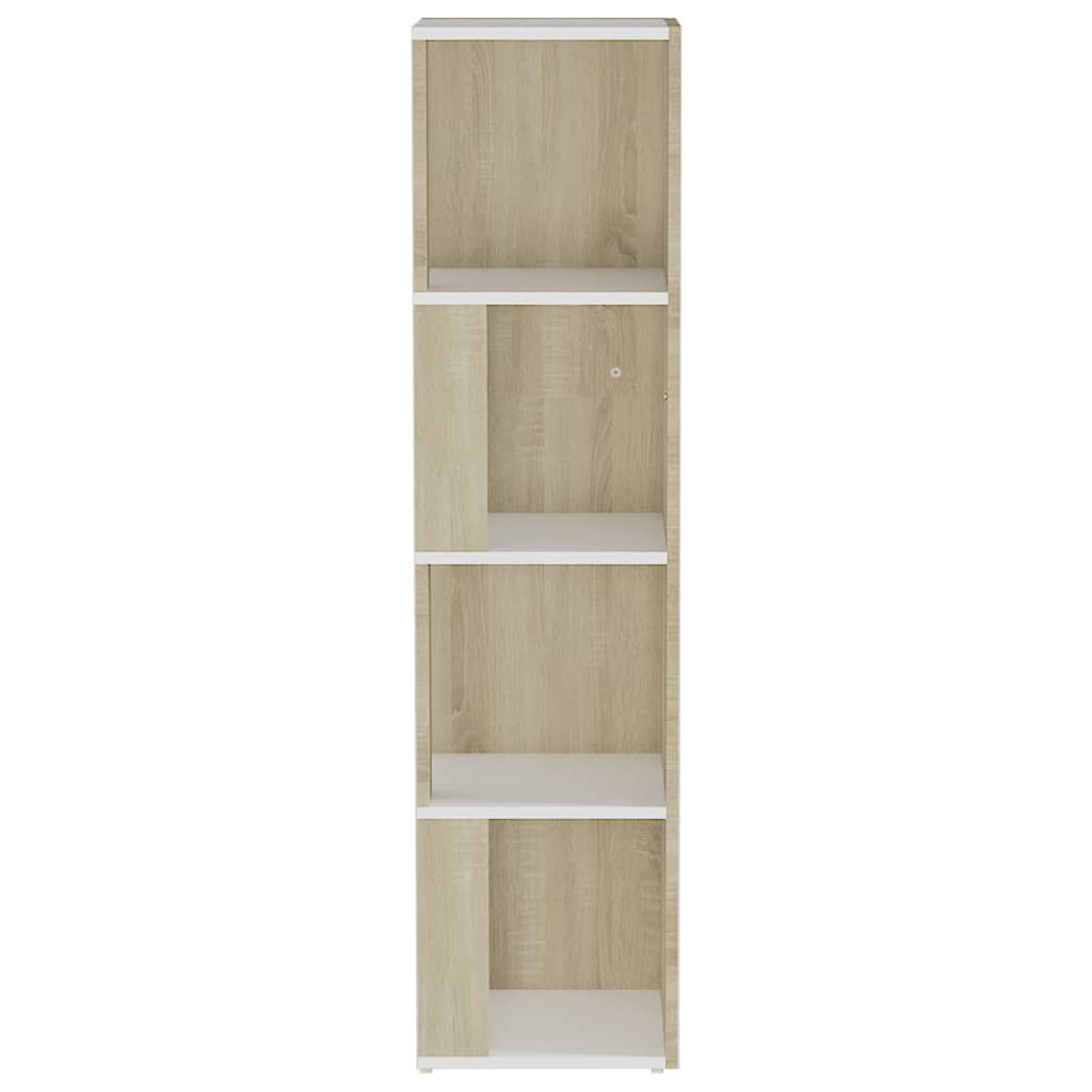 Ντουλάπι Γωνία Λευκό/Sonoma Oak 33x33x132 εκ. από Μοριοσανίδα