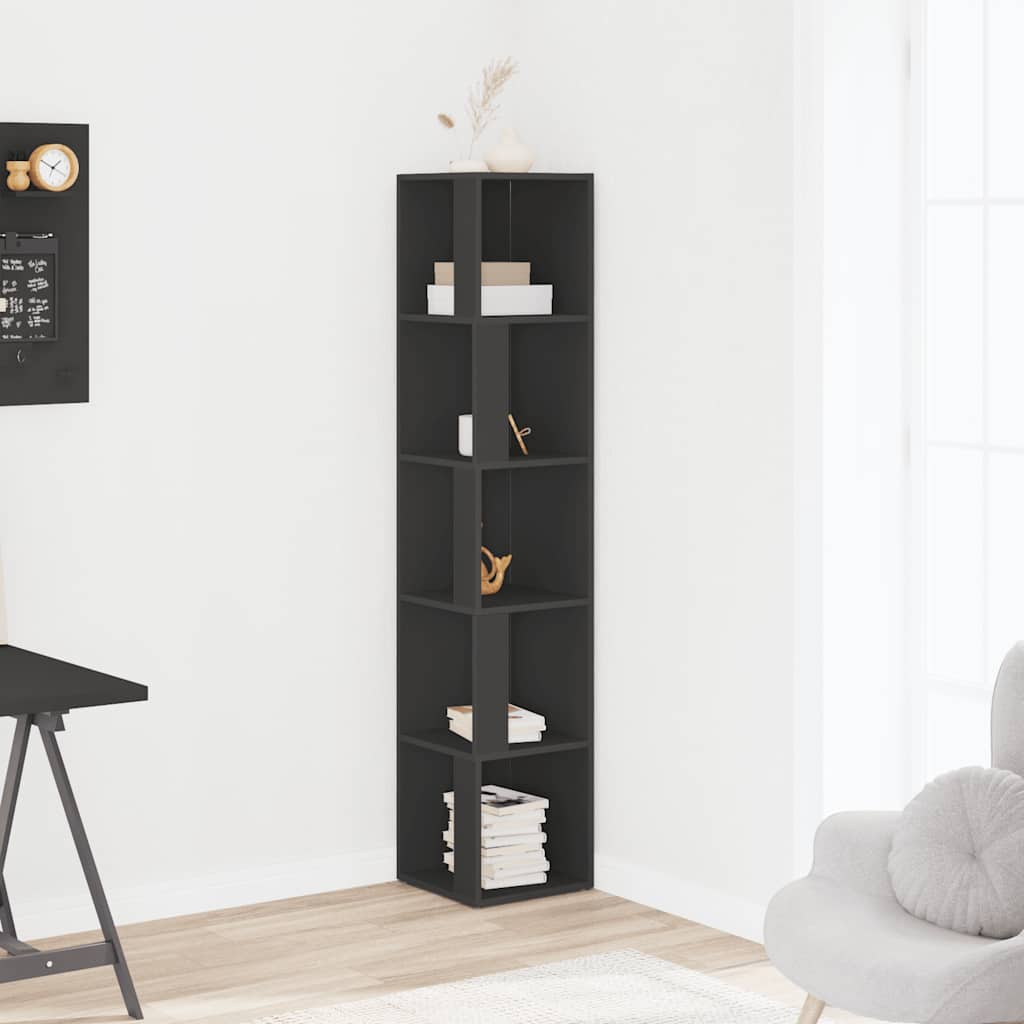 Ντουλάπι Γωνία Γκρι 33 x 33 x 164,5 εκ. από Μοριοσανίδα