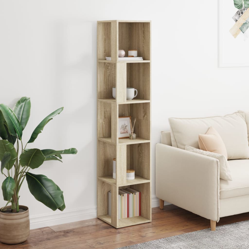 Ντουλάπι Γωνία Sonoma Oak 33 x 33 x 164,5 εκ. από Επεξ. Ξύλο - Pakobazaar