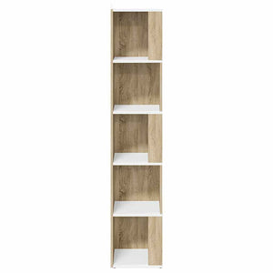 Ντουλάπι Γωνία Λευκό/Sonoma Oak 33x33x164,5 εκ. από Μοριοσανίδα